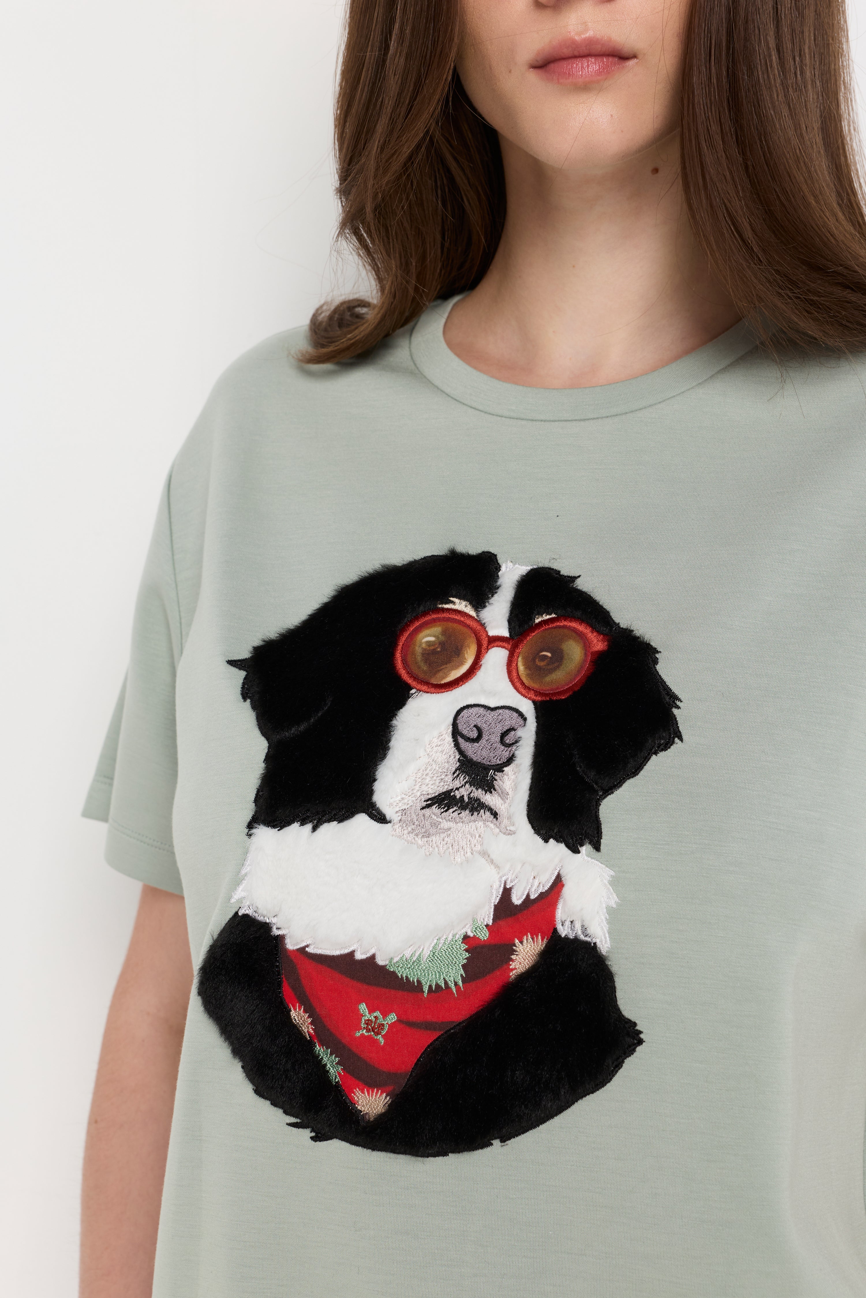 HERITAGE DOG GRAPHIC KNIT TEE