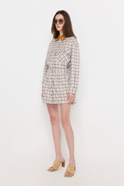 PLAID A-LINE MINI SKIRT
