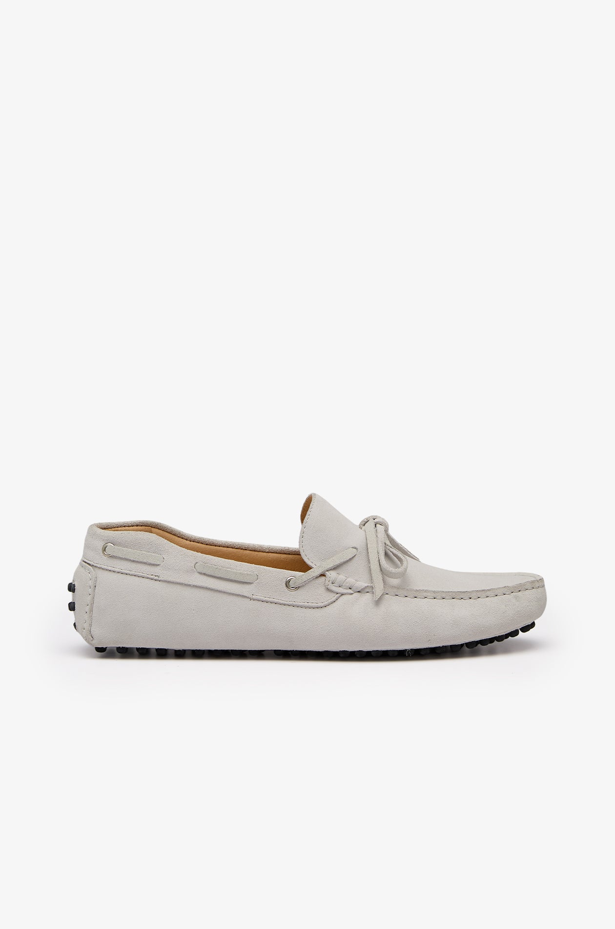 SUEDE LACE-UP DRIVING LOAFERS