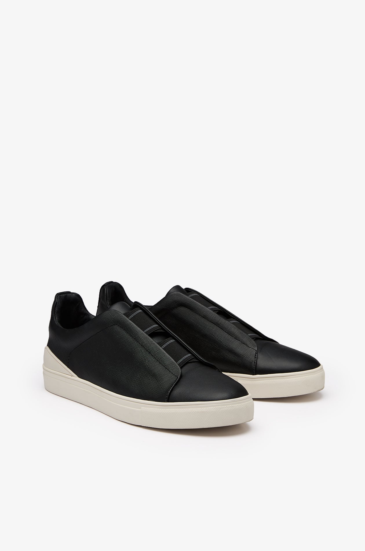 SAFFIANO NAPPA LEATHER SLIP-ON SNEAKERS