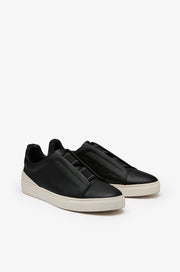 SAFFIANO NAPPA LEATHER SLIP-ON SNEAKERS