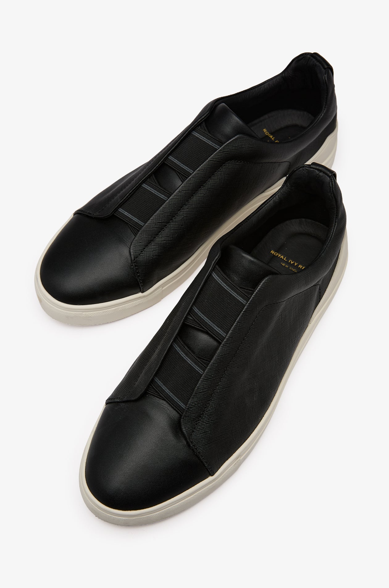 SAFFIANO NAPPA LEATHER SLIP-ON SNEAKERS
