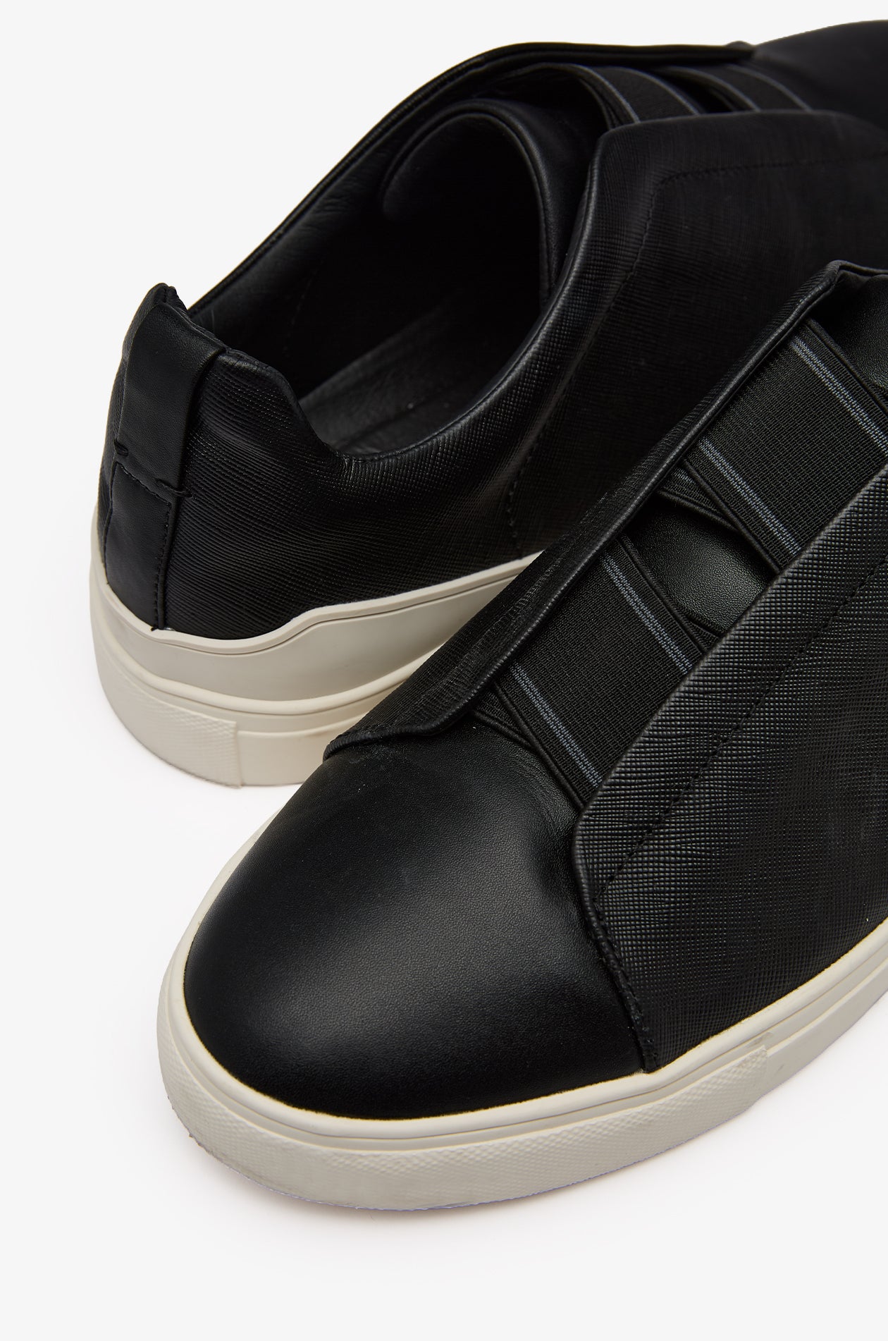 SAFFIANO NAPPA LEATHER SLIP-ON SNEAKERS