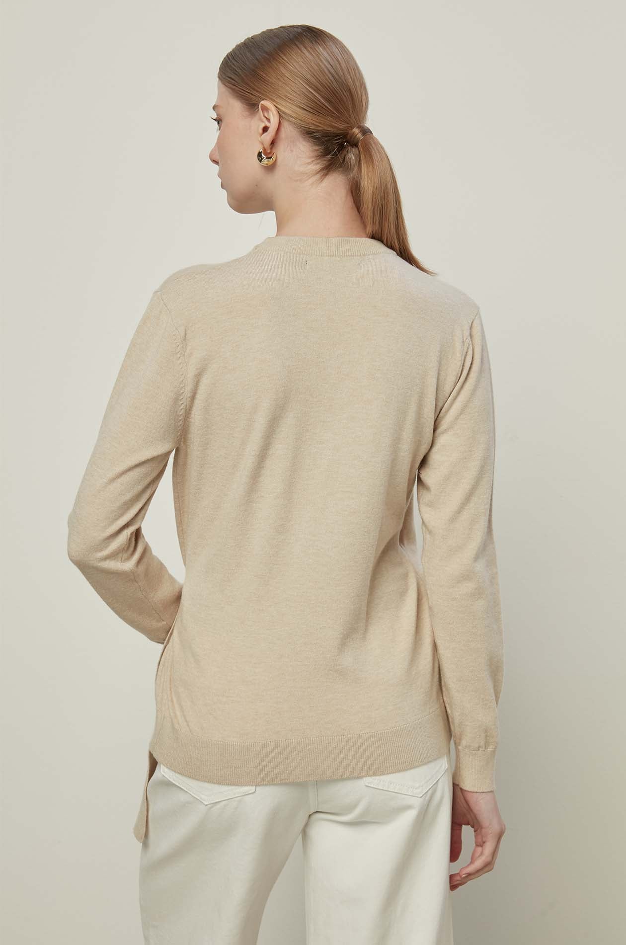 DRAPED FRONT BLOUSE
