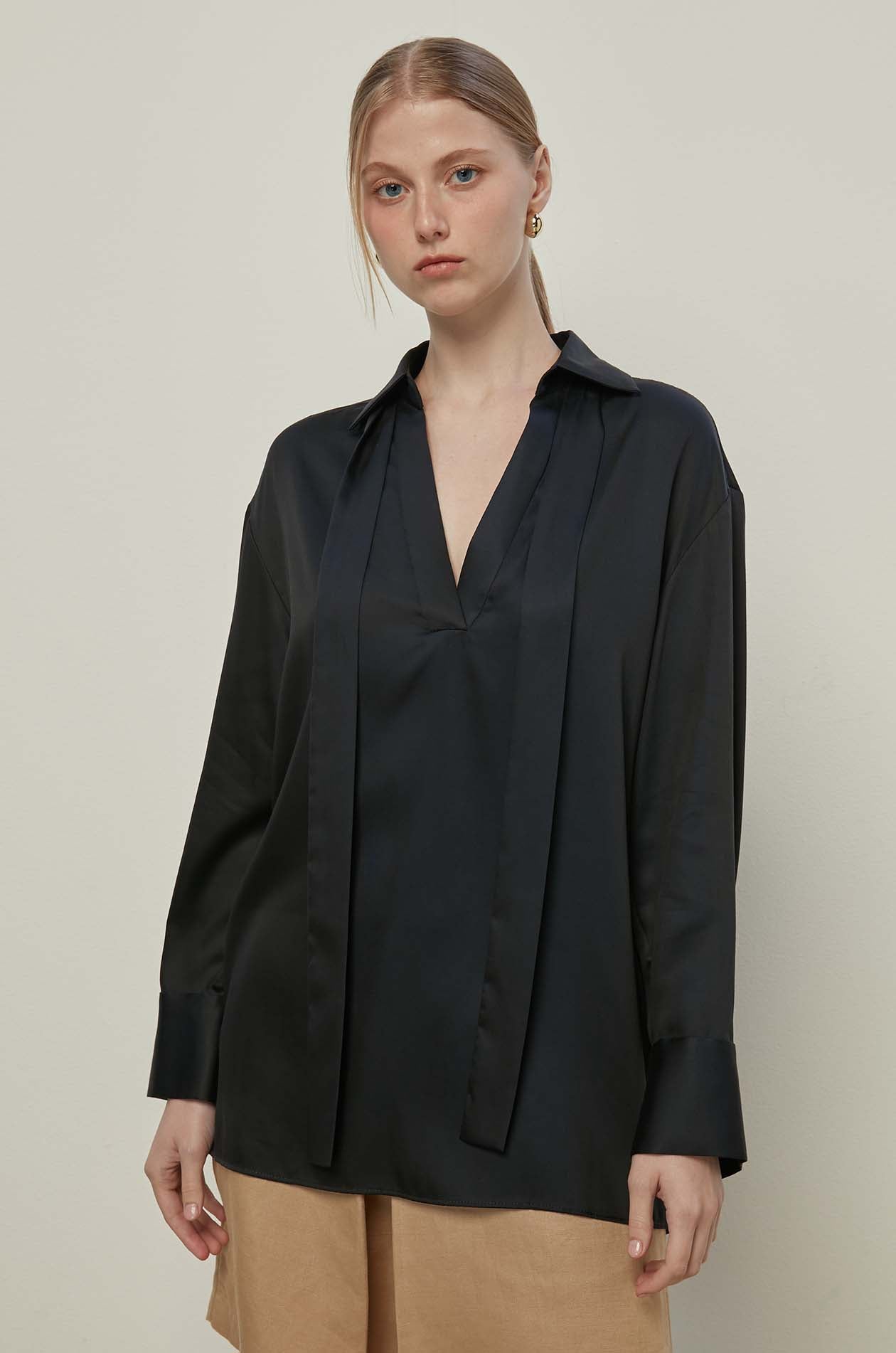TIE STRAP BLOUSE