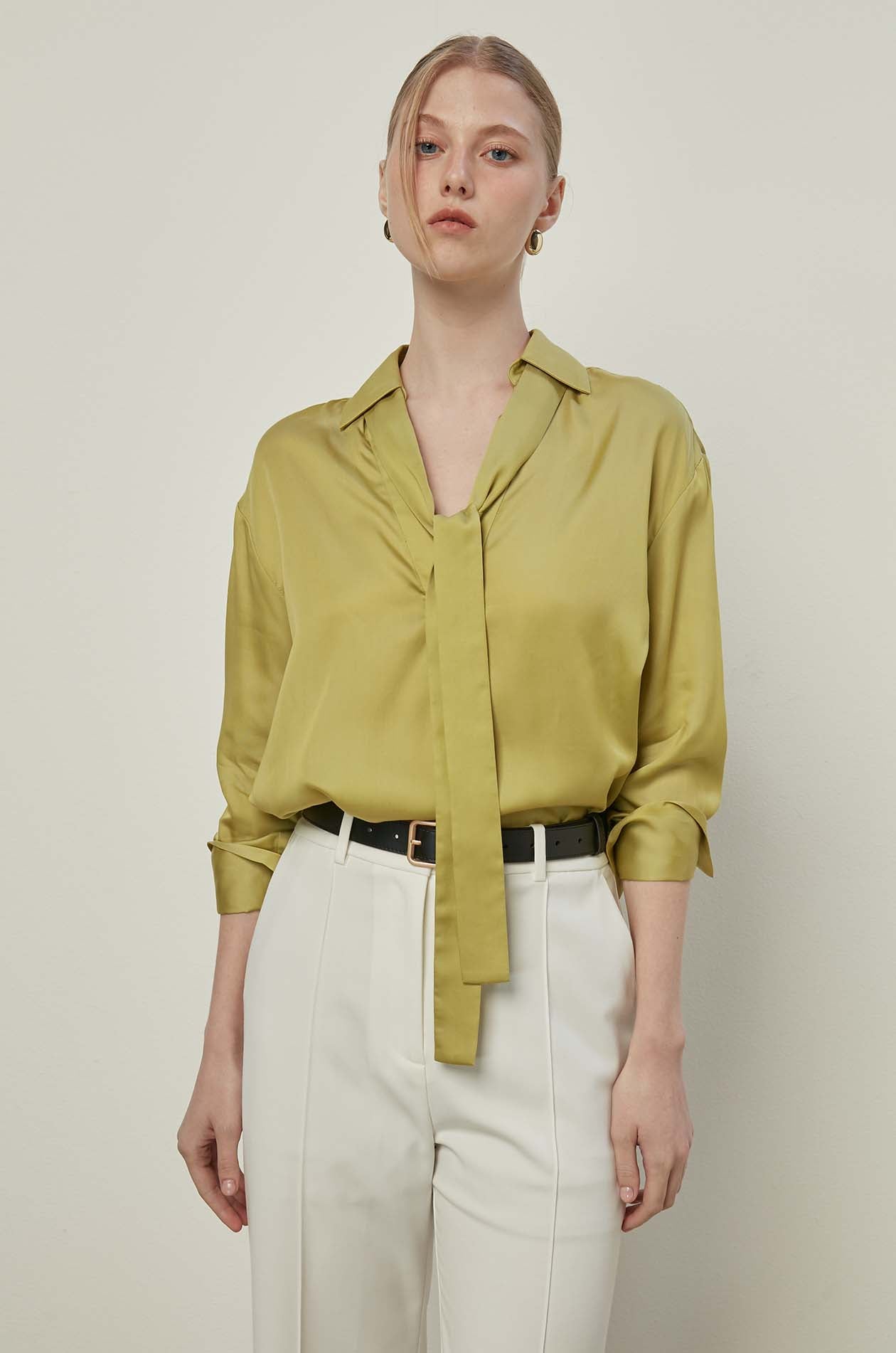 TIE STRAP BLOUSE