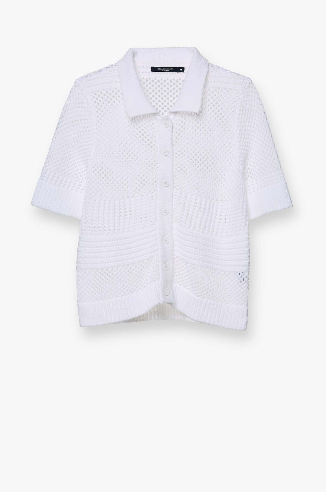 OPENWORK KNITTED SHIRT