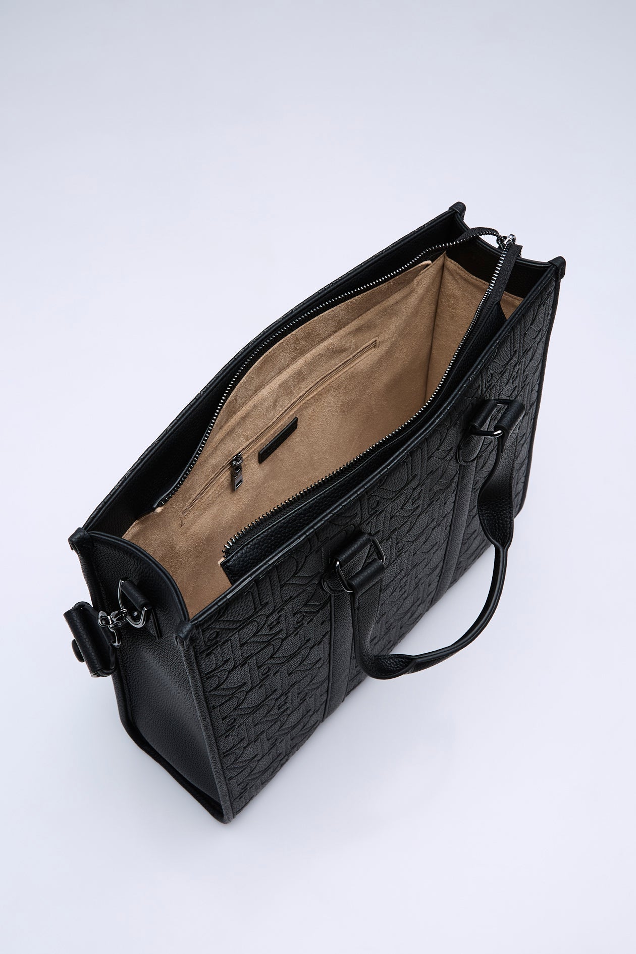 MONOGRAM EMBOSSED TOTE BAG