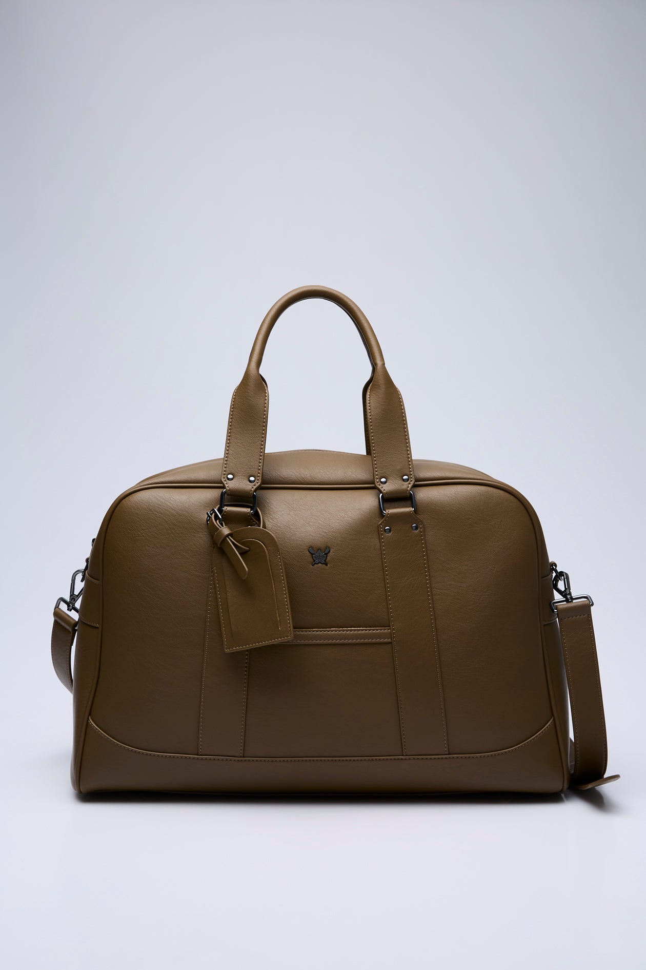 BEIGE DUFFLE BAG