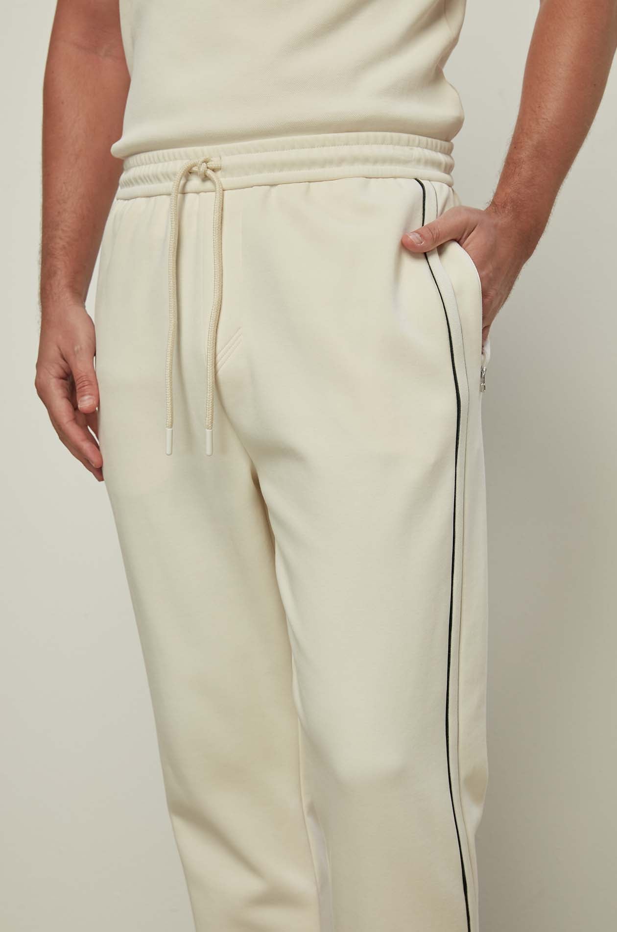 RIBBED STRIPE SWEAT PANTS