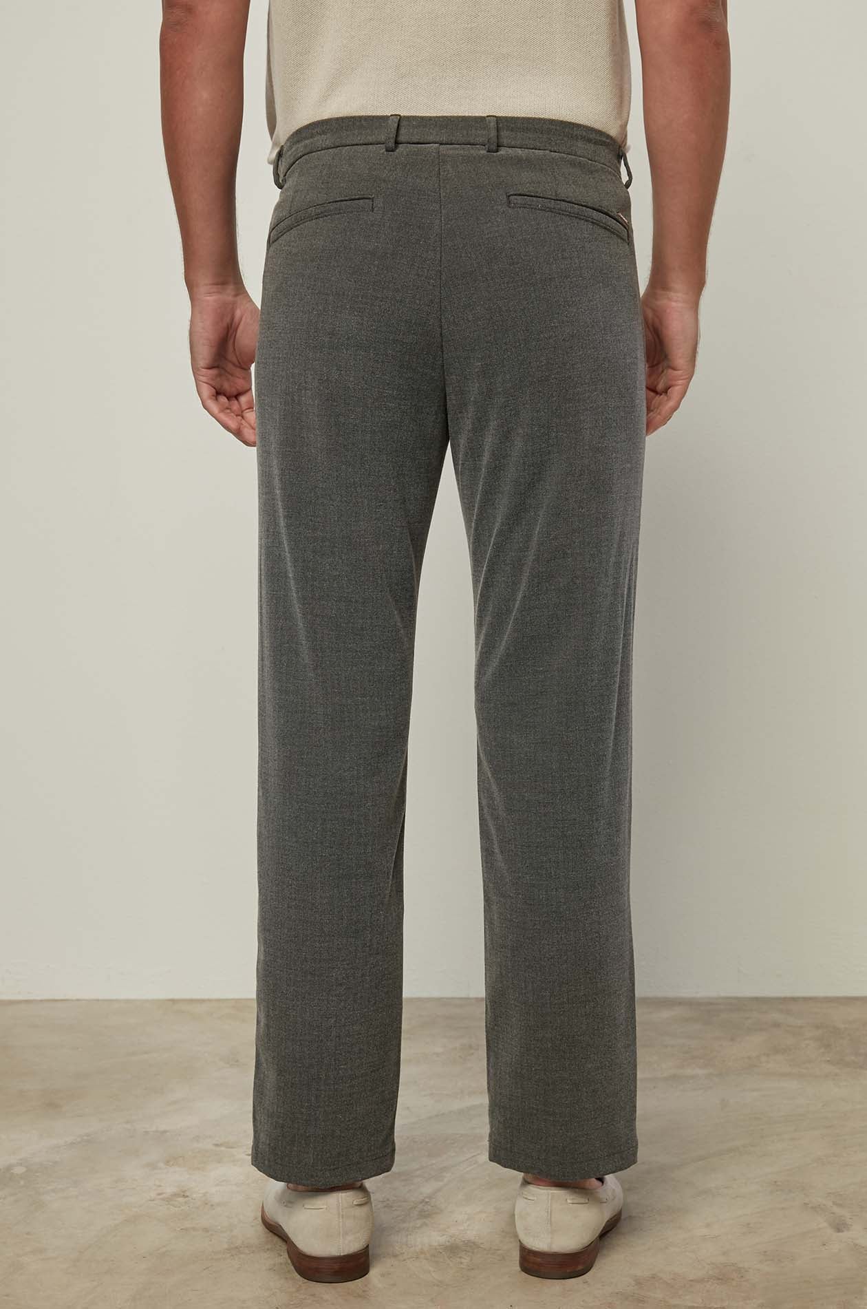 BLACK TOP DYED TROUSERS