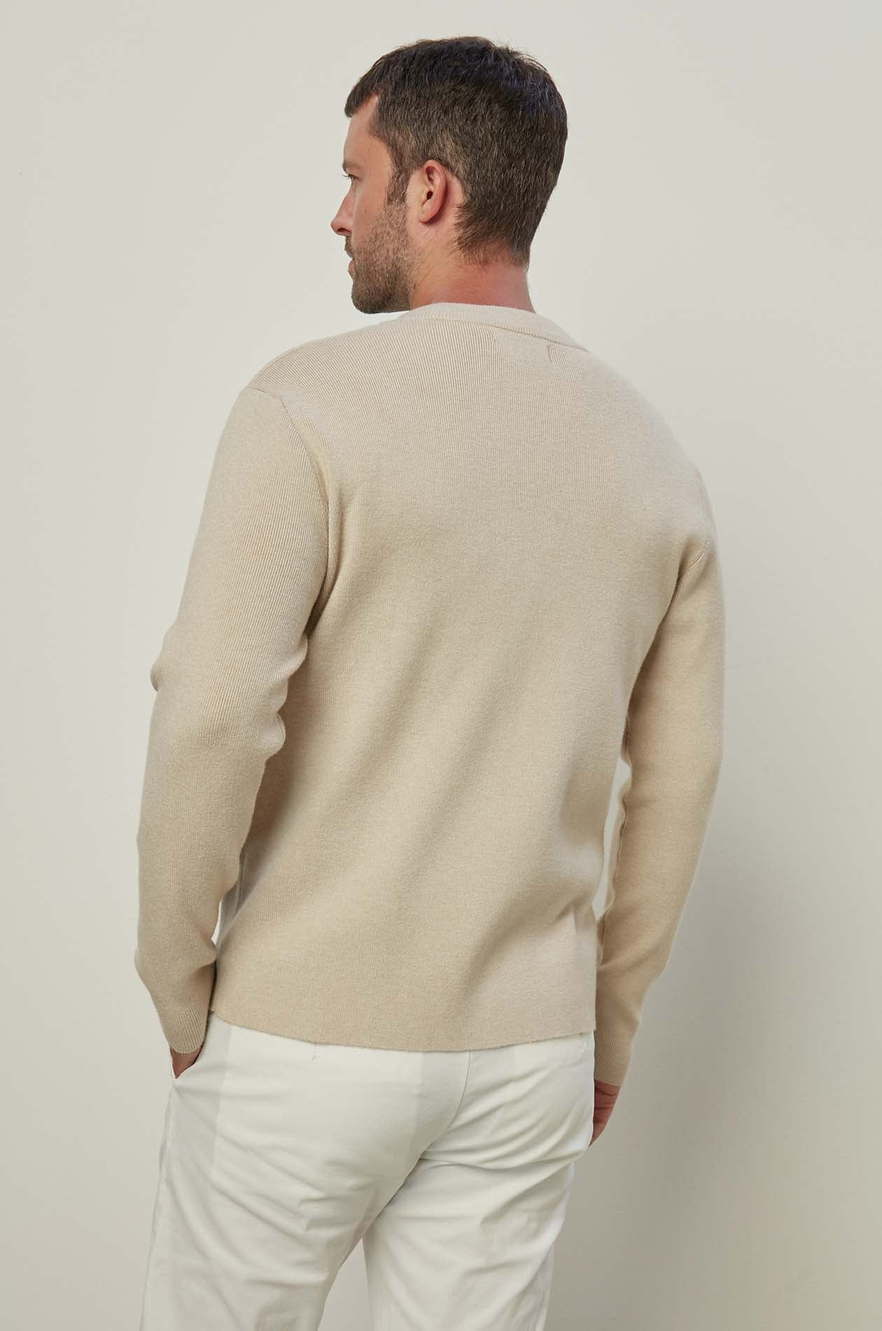 BEIGE KNITTED CARDIGAN