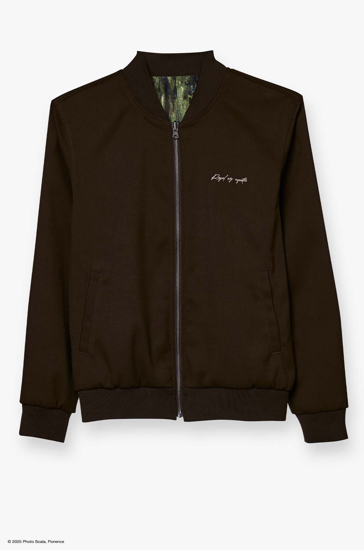 WATER LILIES AND JAPANESE BRIDGE MONET REVERSE BOMBER JACKET