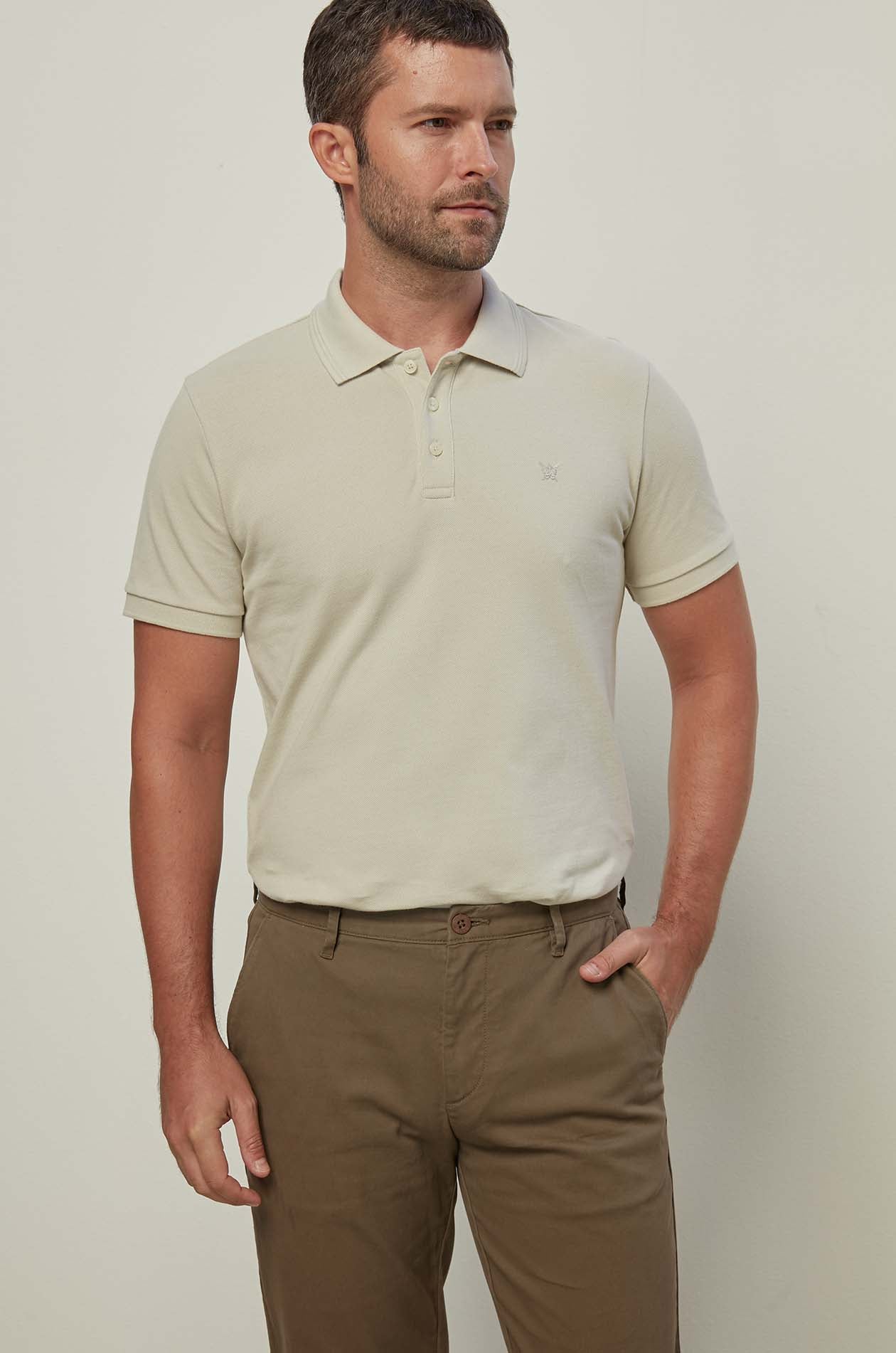 ON TONE LOGO PIQUE POLO