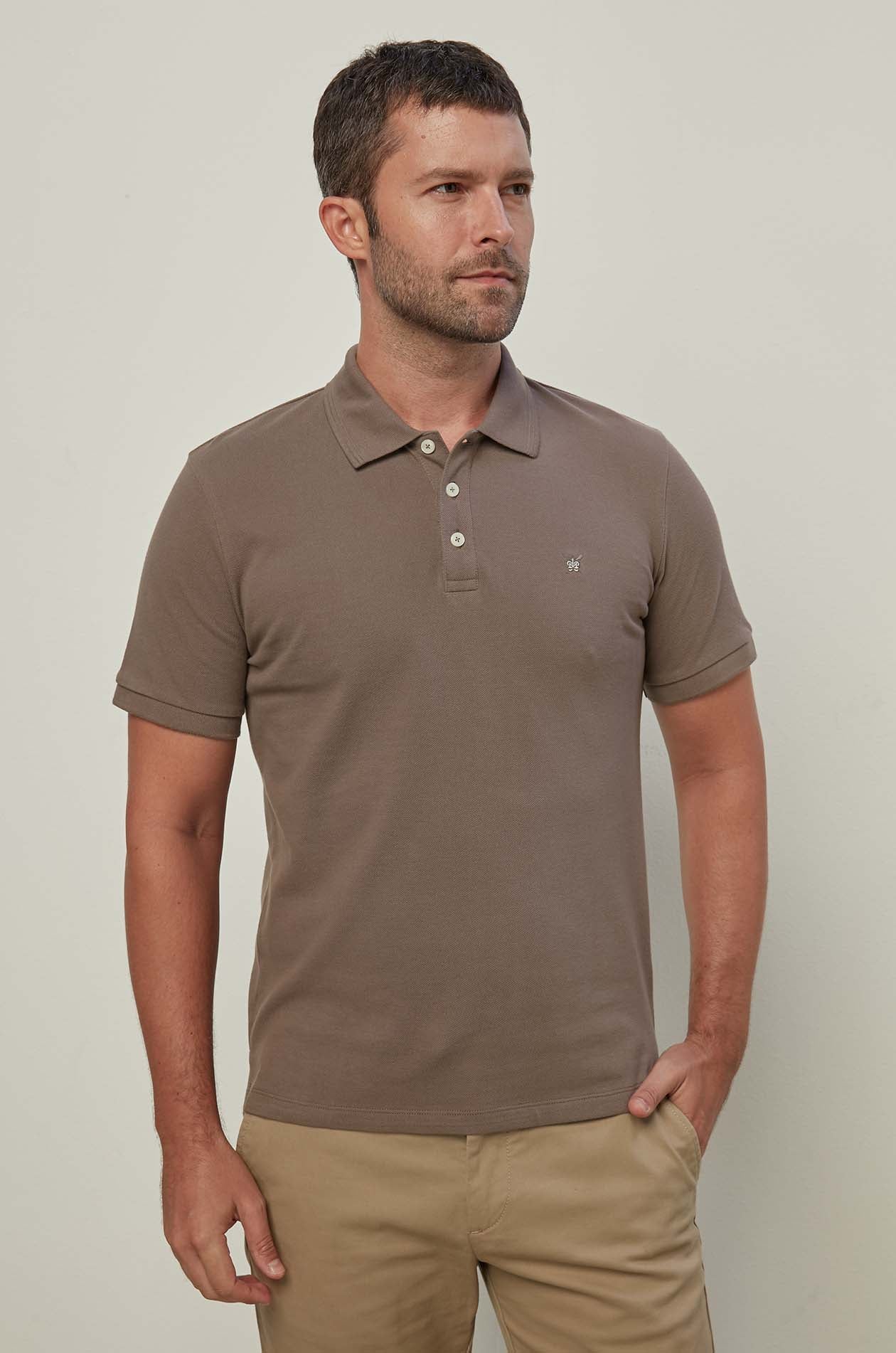 ON TONE LOGO PIQUE POLO