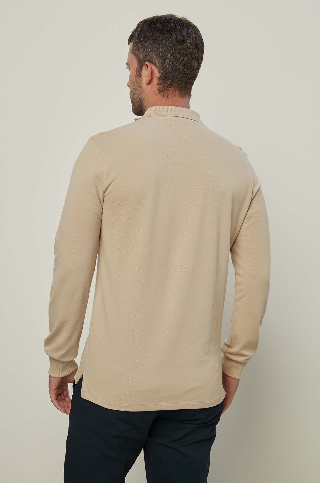 LONG SLEEVE PIQUE POLO