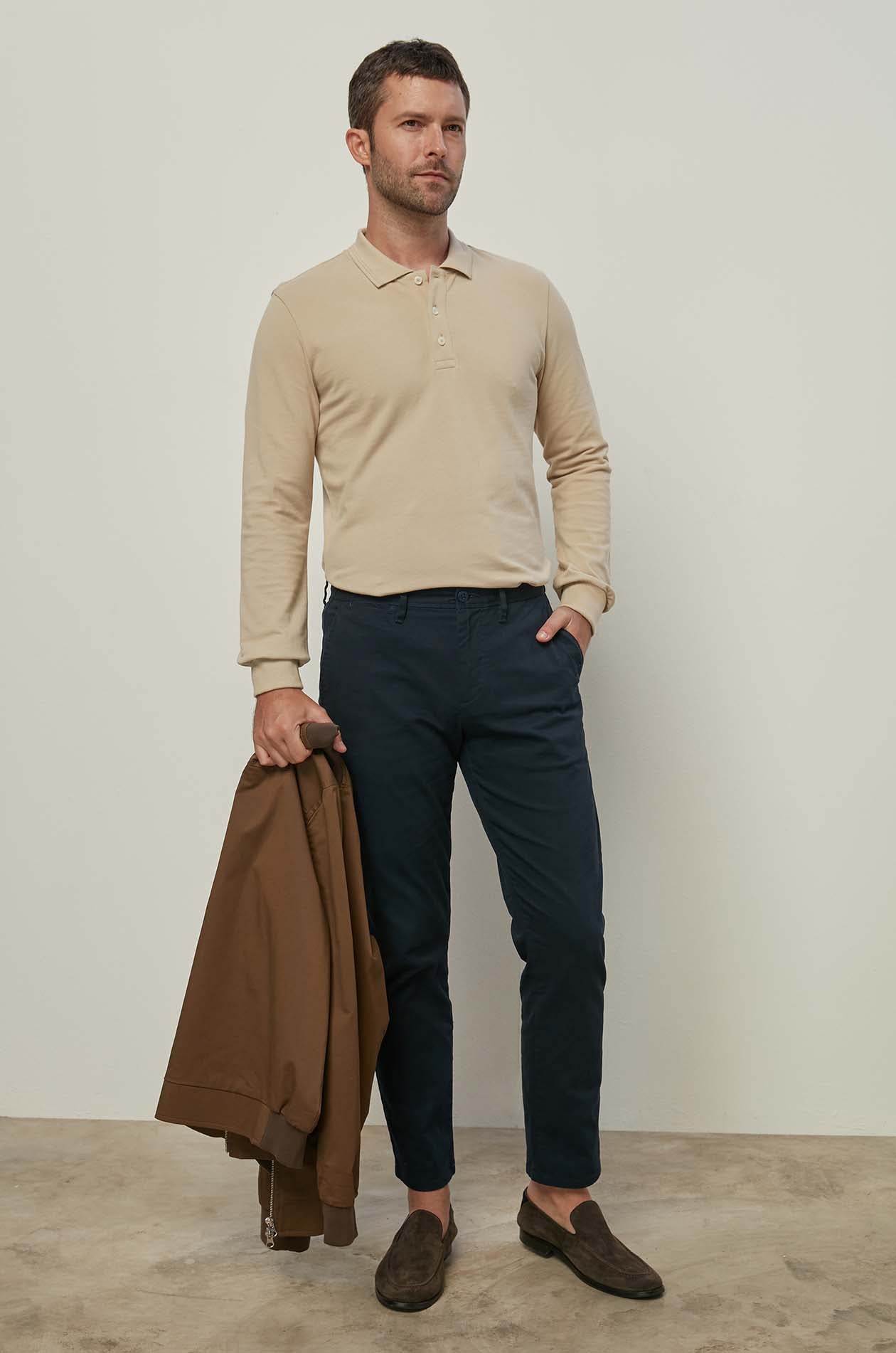 LONG SLEEVE PIQUE POLO