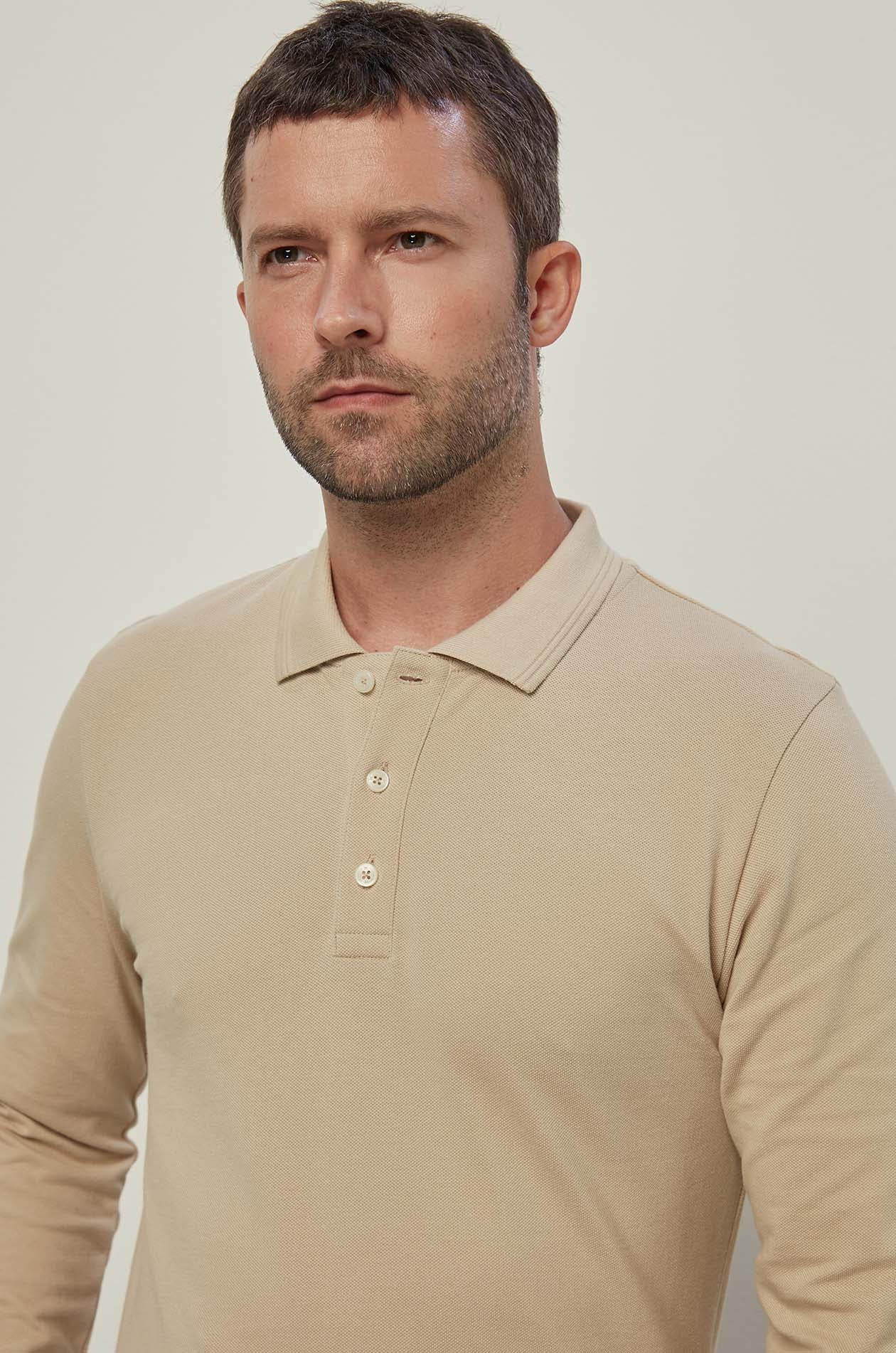 LONG SLEEVE PIQUE POLO