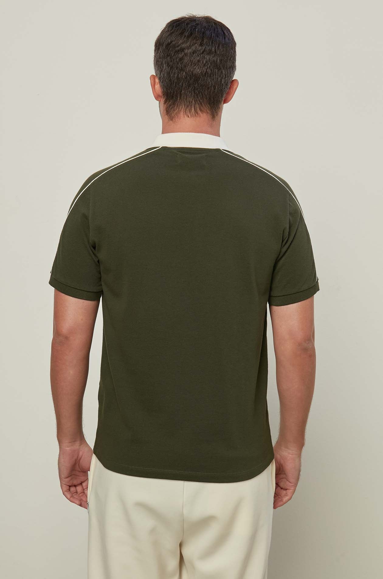 CONTRAST TRIM PIQUE POLO