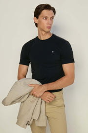 TEXTURED TAPE JERSEY TEE