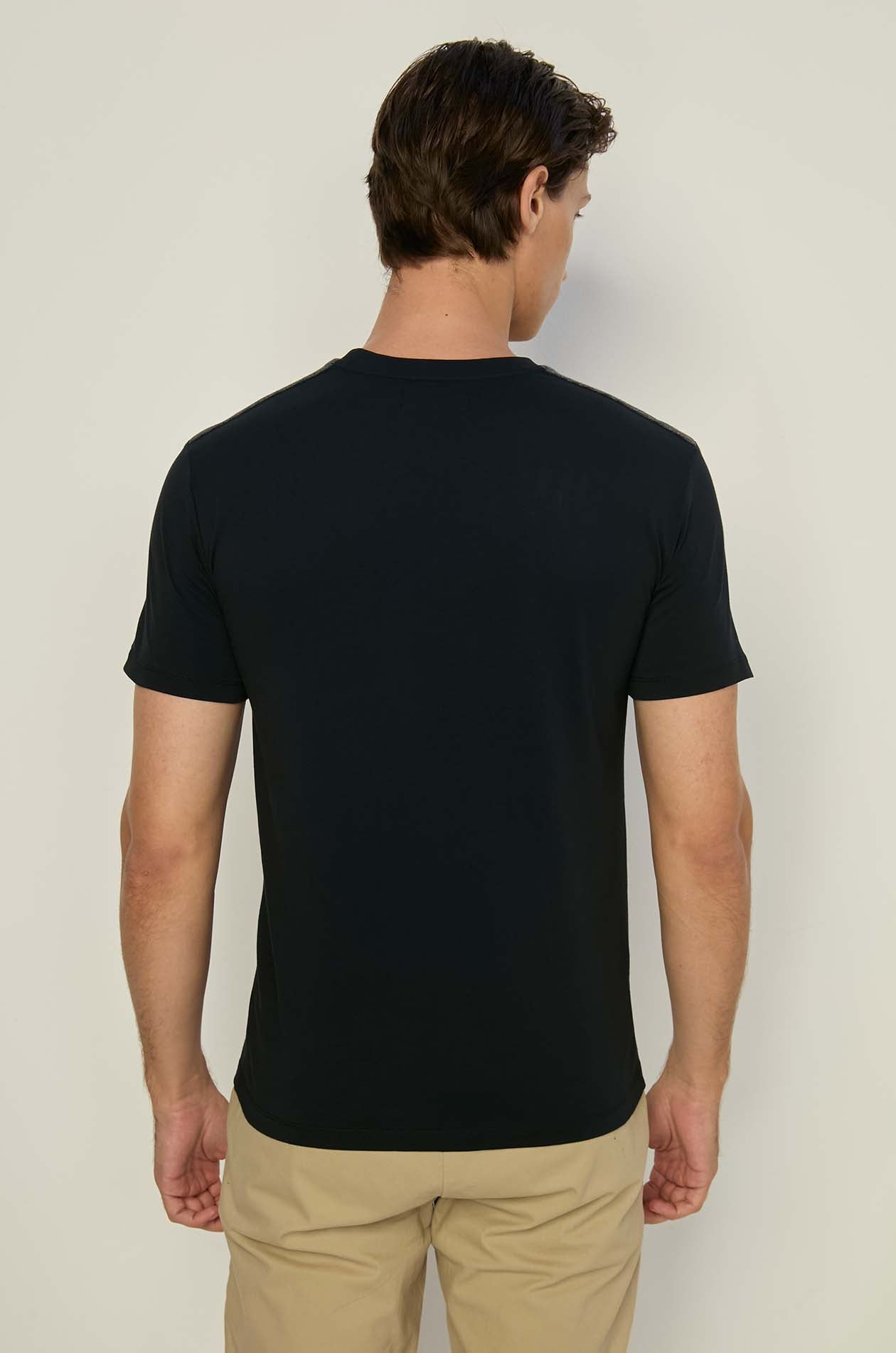 TEXTURED TAPE JERSEY TEE