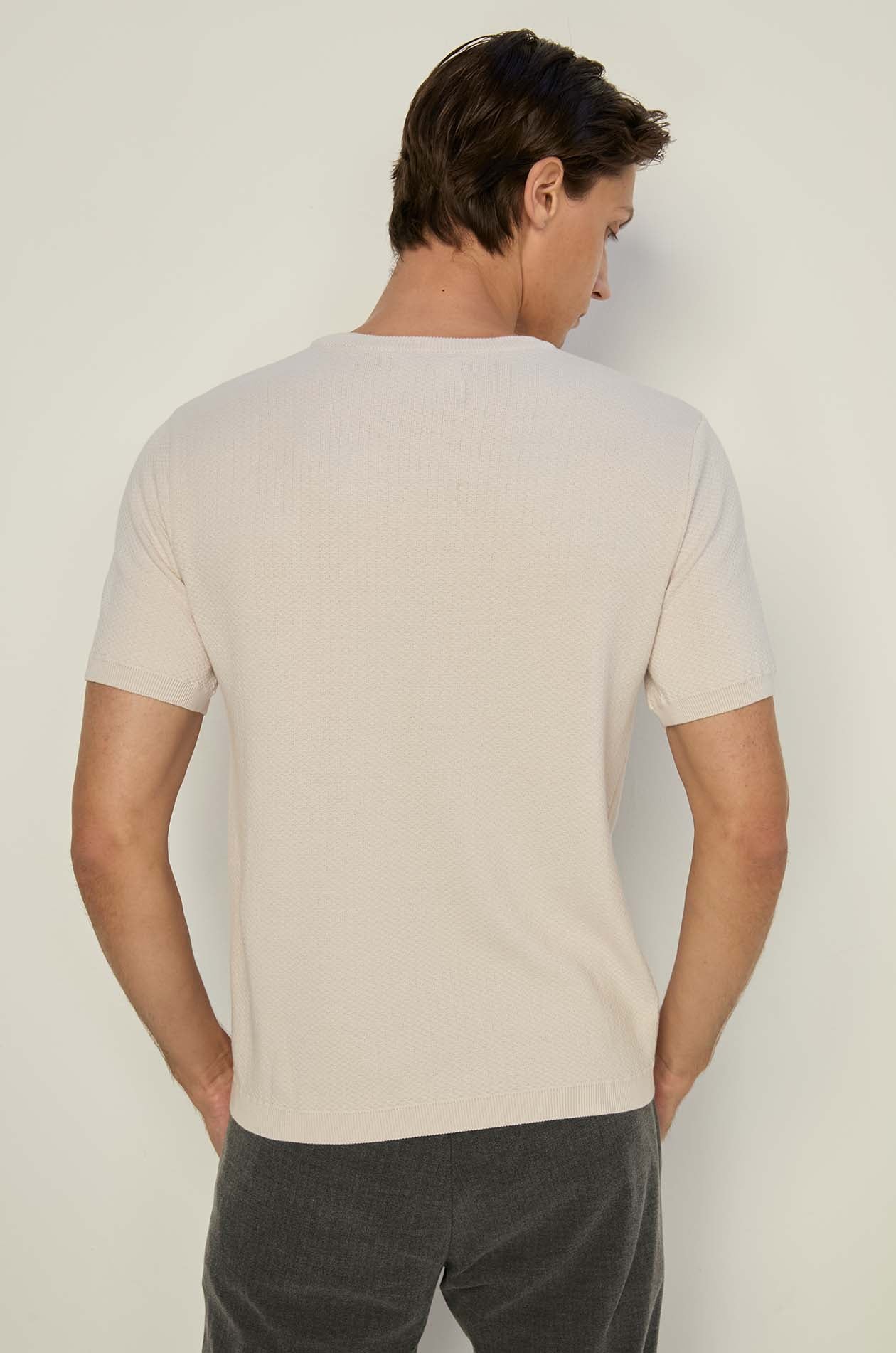 HONEYCOMB KNITTED TEE