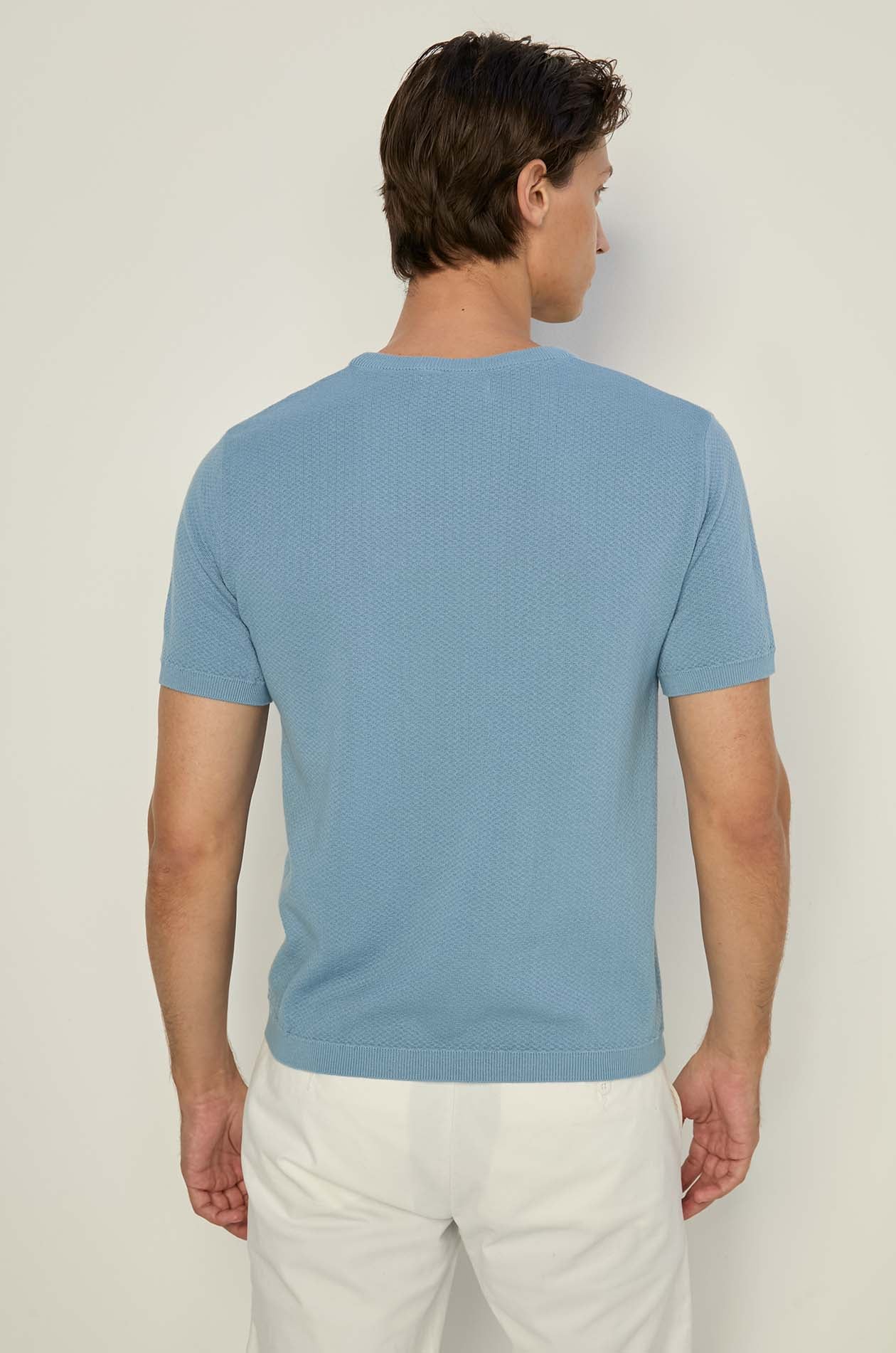 HONEYCOMB KNITTED TEE