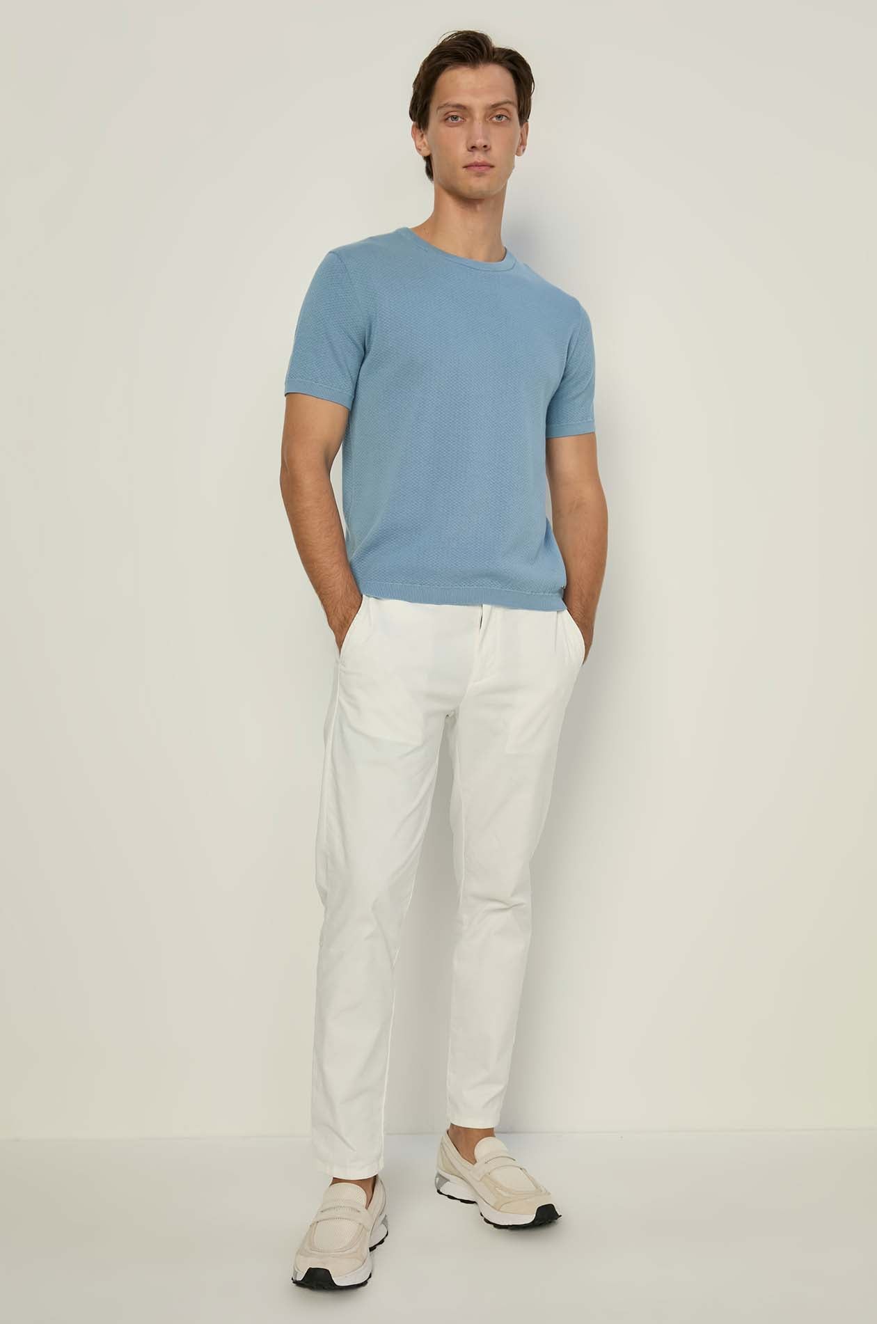 HONEYCOMB KNITTED TEE