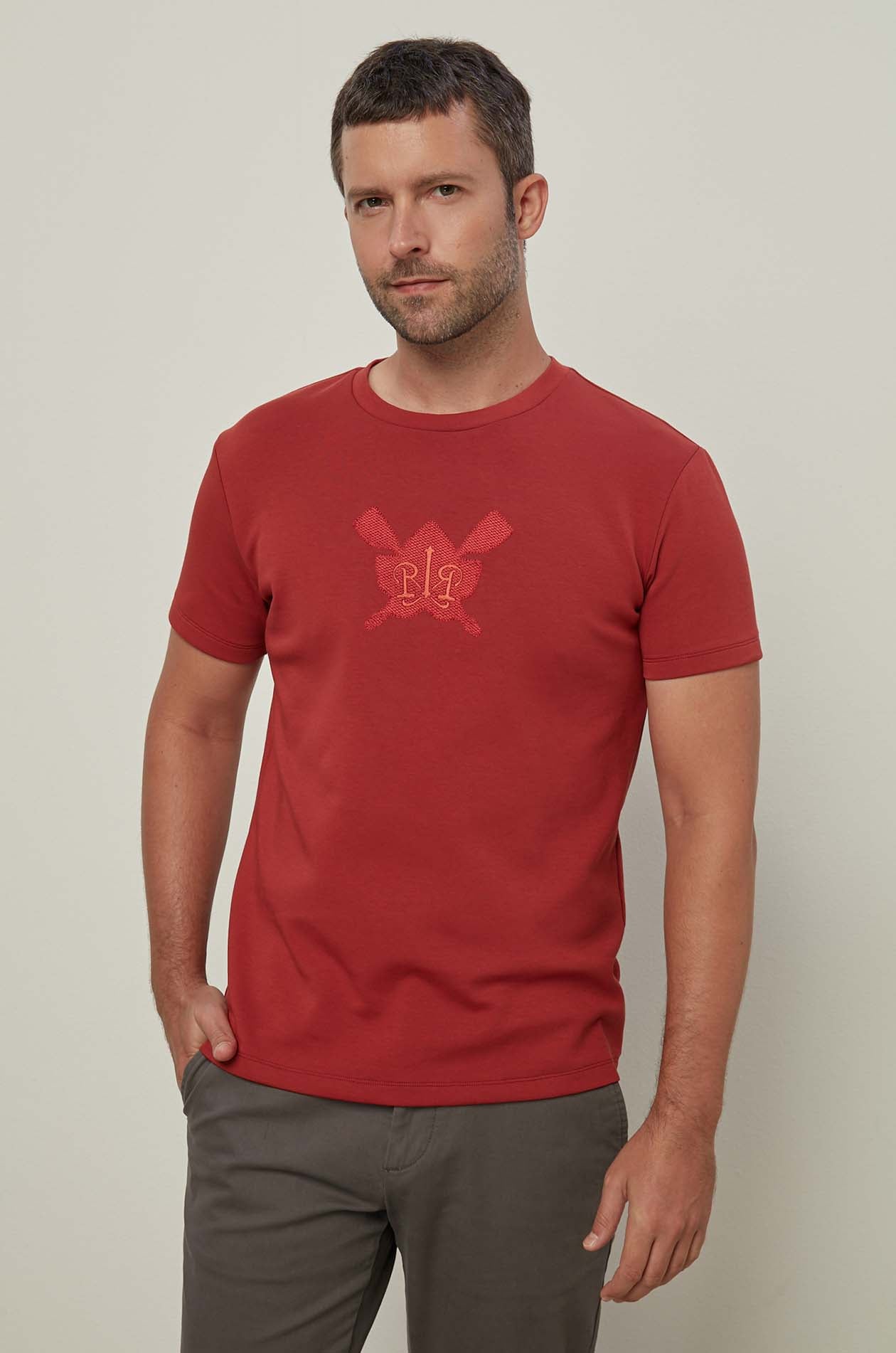 CLASSIC LOGO EMBROIDERED GRAPHIC TEE