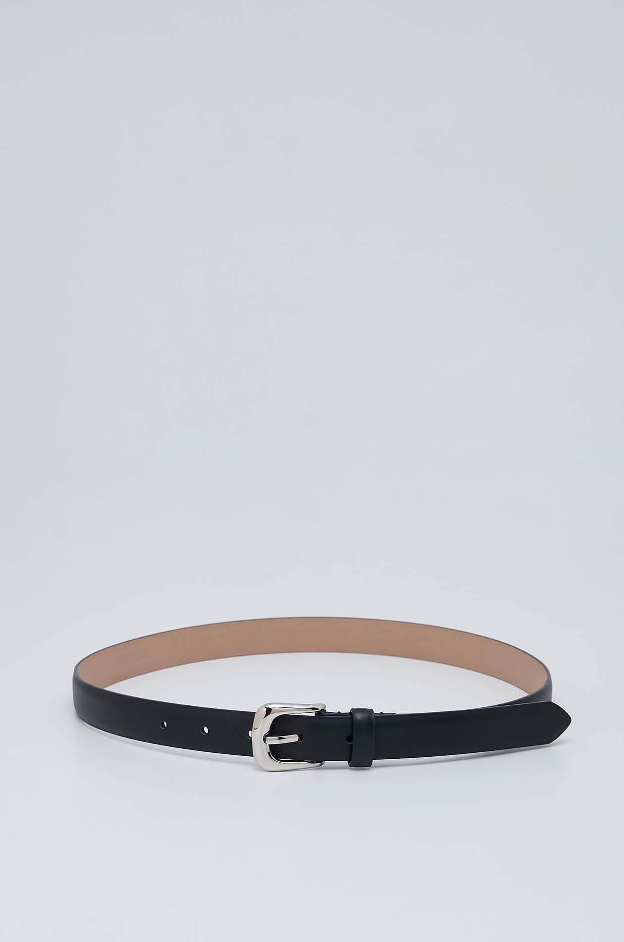 BLACK LEATHER BELT