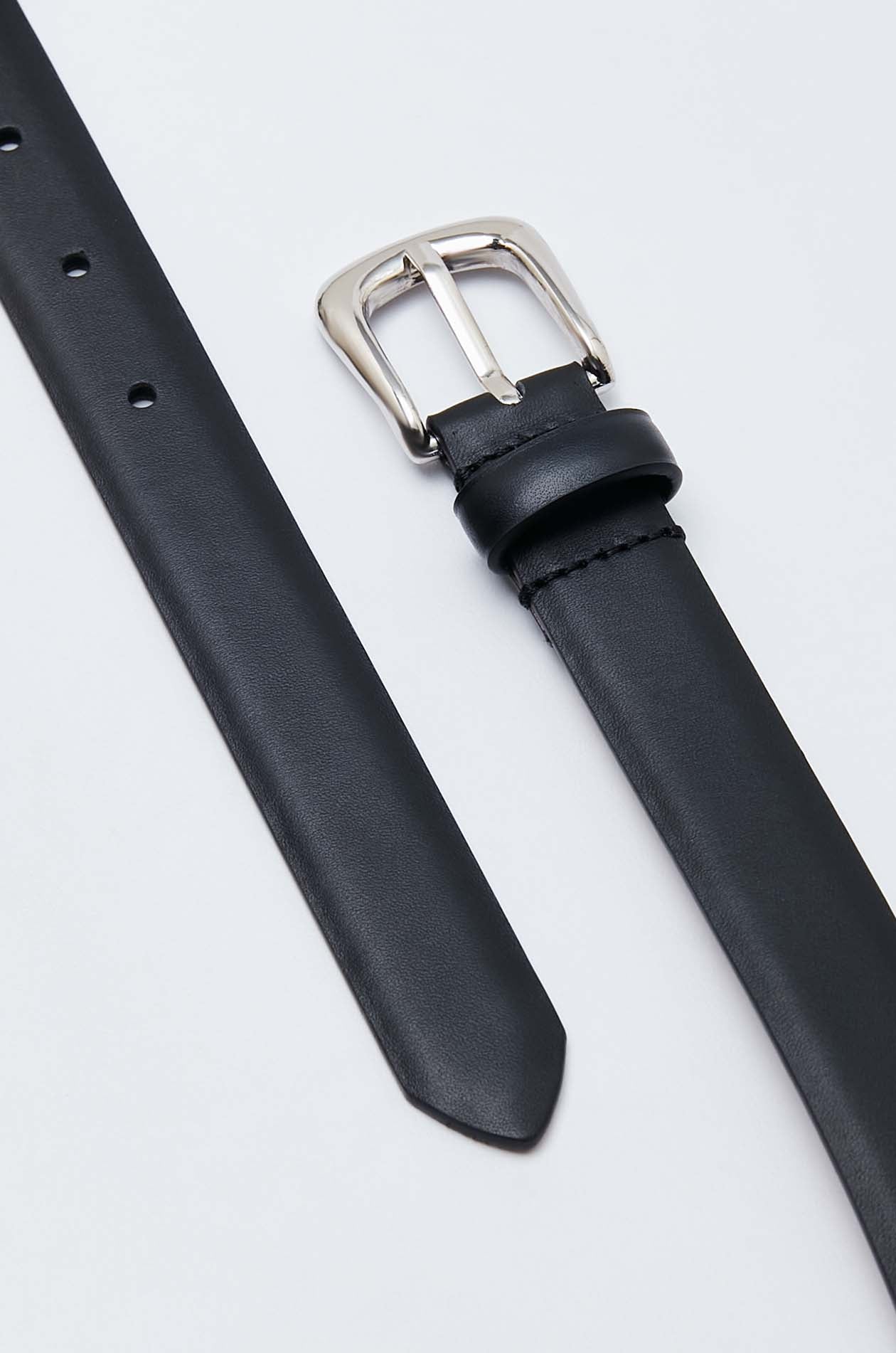 BLACK LEATHER BELT