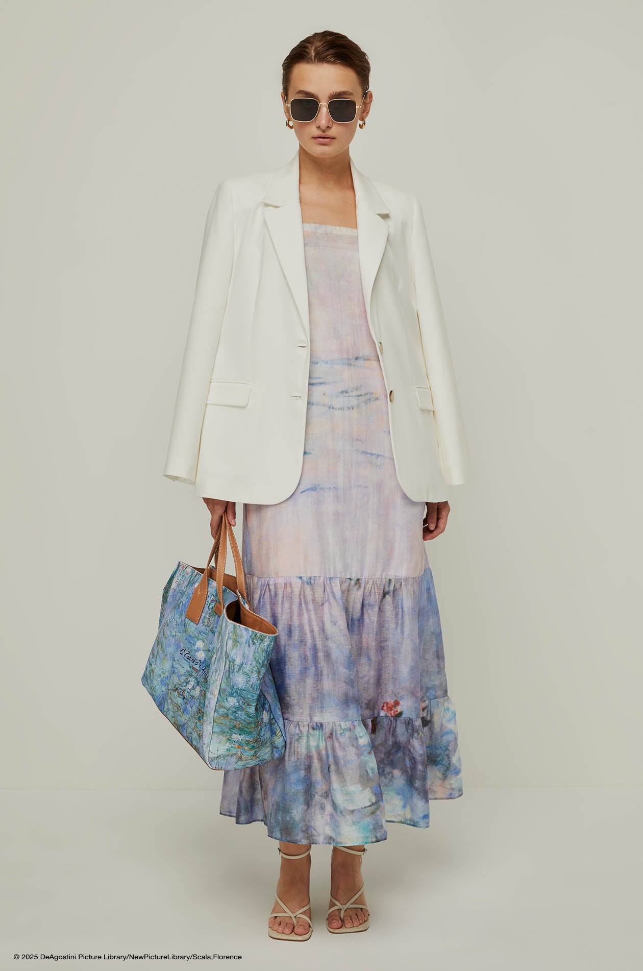 REFLECTS VERTE MONET CANVAS TOTE BAG