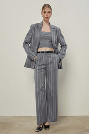 STRIPED WIDE LEG PANTS