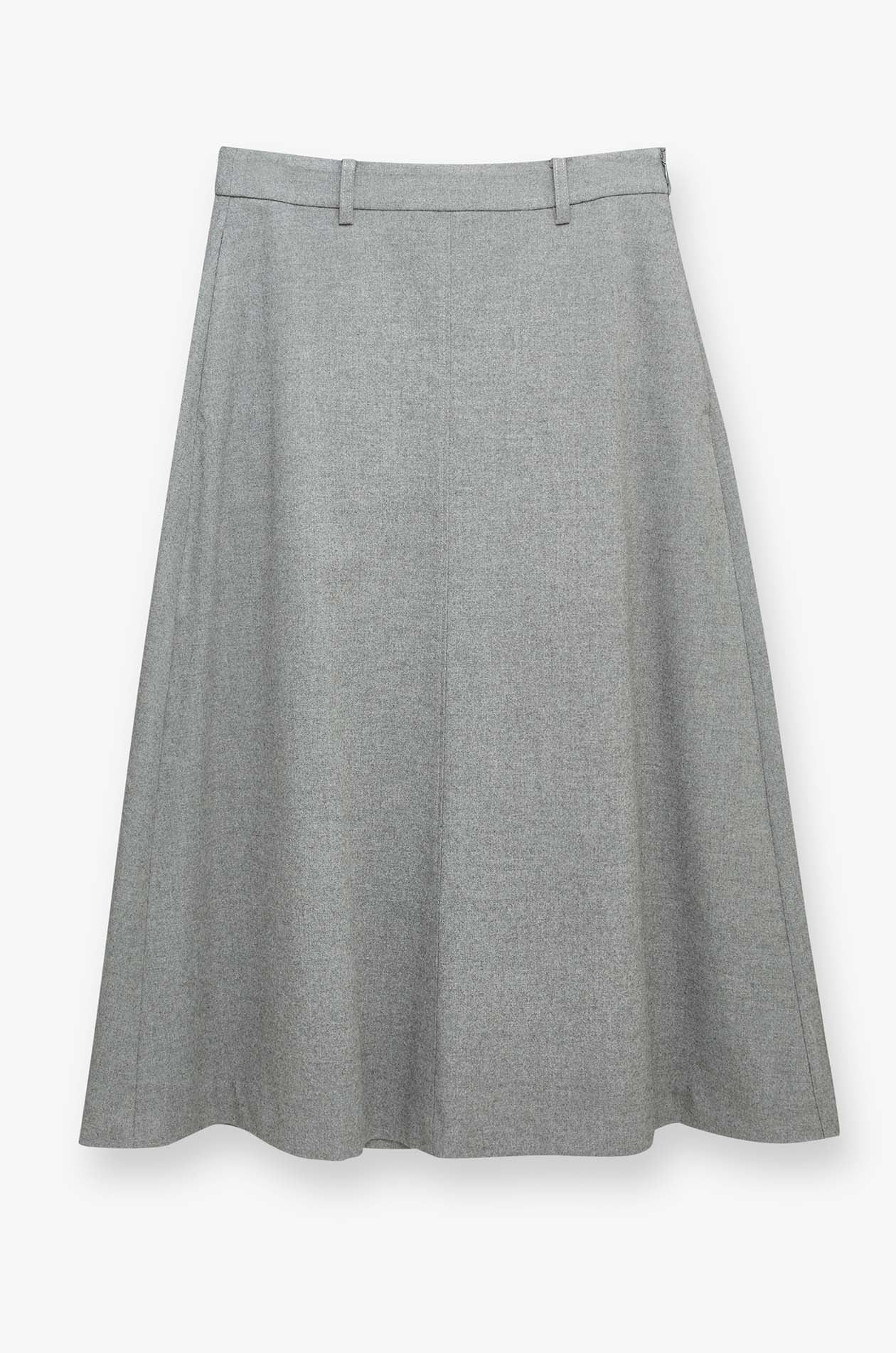 FLOWING MIDI SKIRT