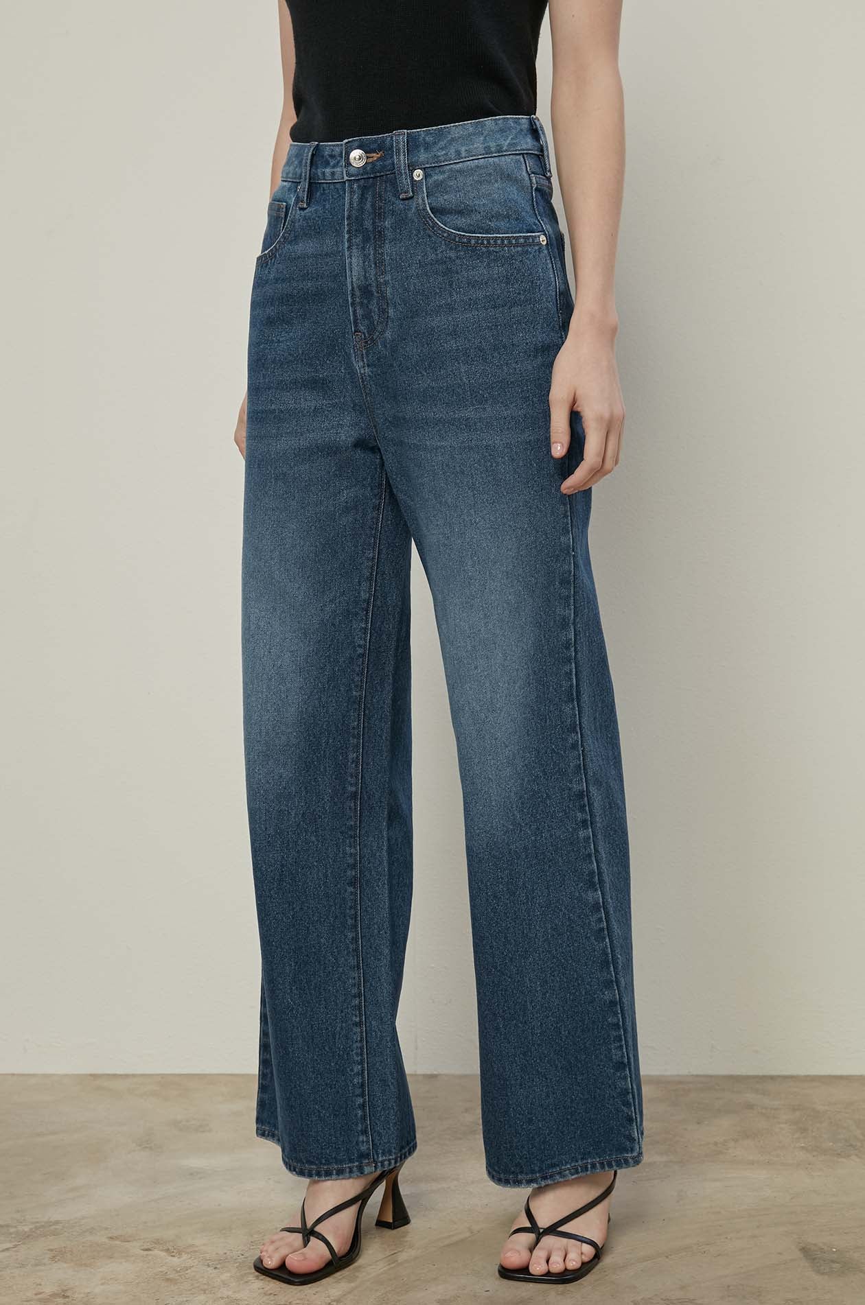 HIGH-RISE BAGGY JEANS