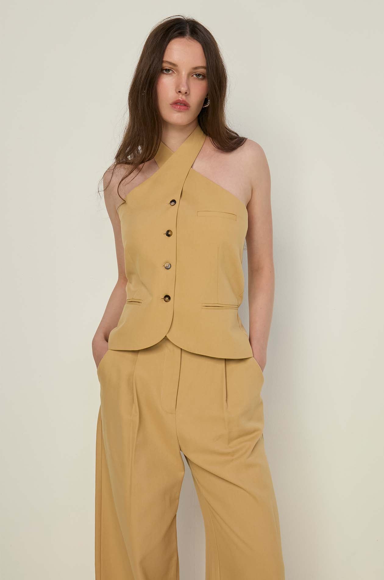 HALTER NECK BLOUSE