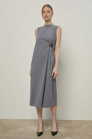 SLEEVELESS MIDI DRESS