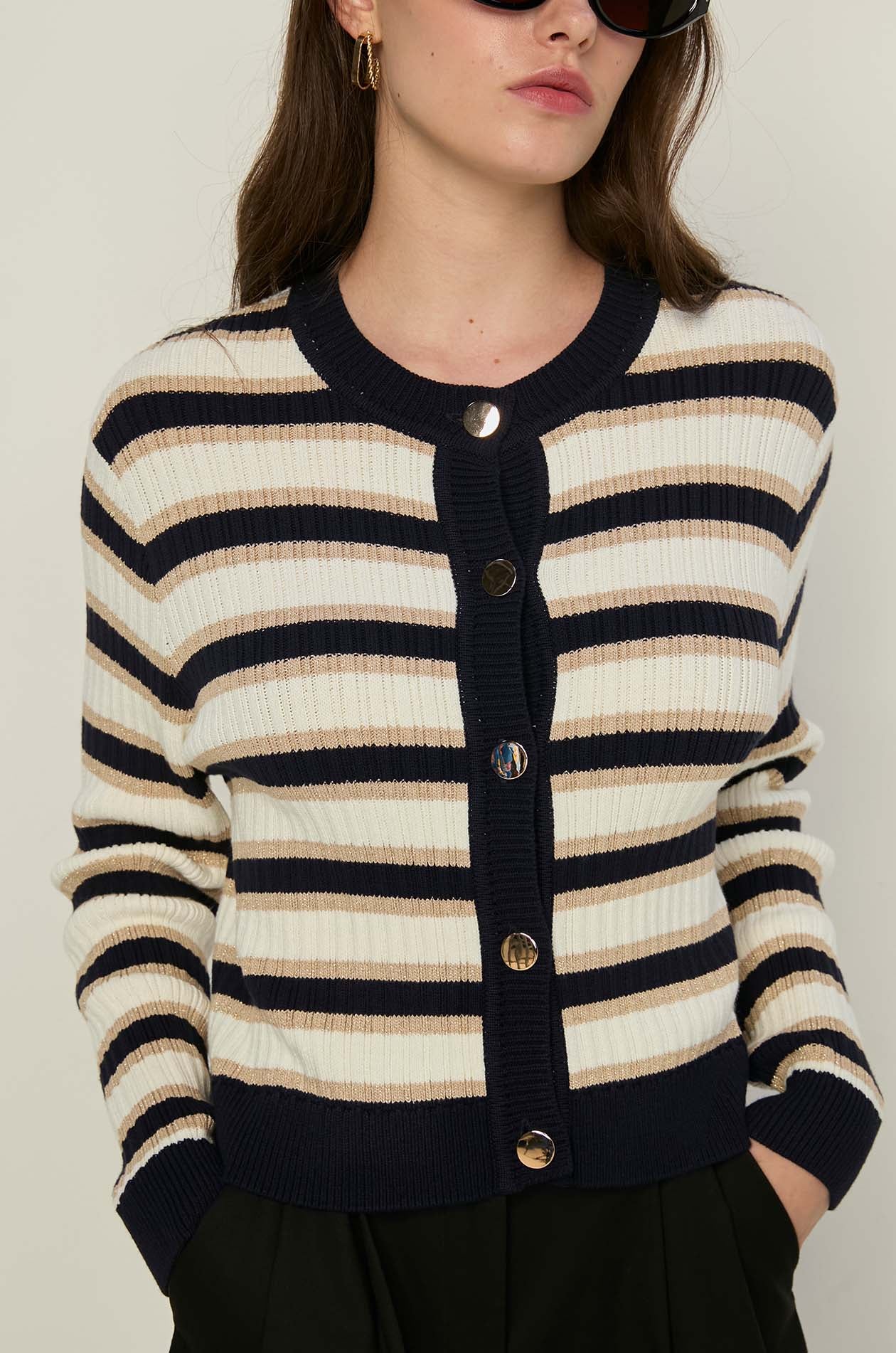 LUREX KNITTED CARDIGAN