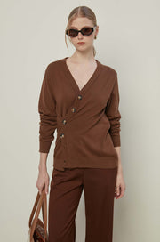 LONG SLEEVE KNITTED CARDIGAN