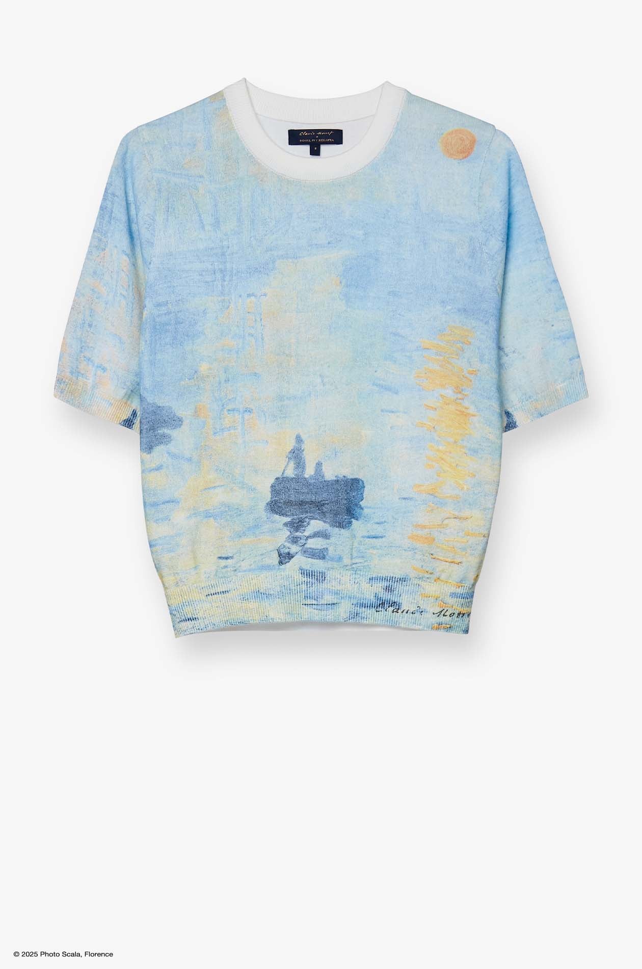 IMPRESSION AU SOLEIL LEVANT MONET KNITTED TOP