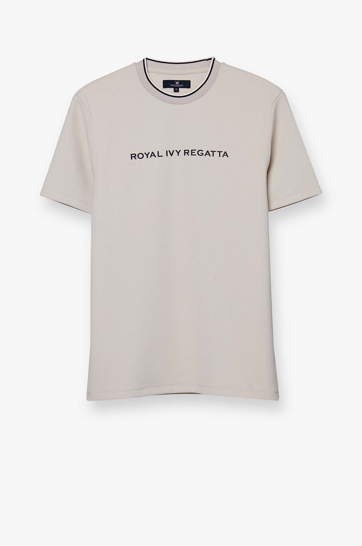 WAFFLE TEXTURED LOGO TEE