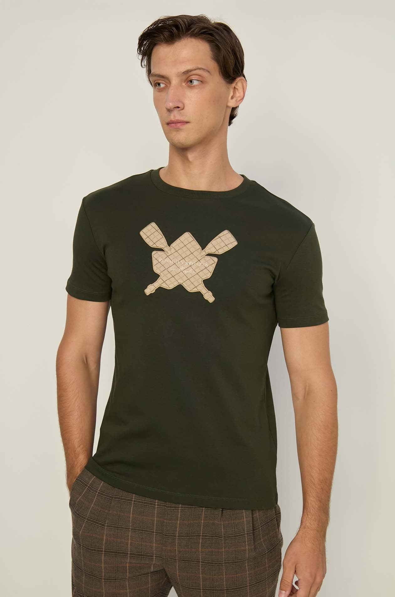 CHECKERED LOGO PATCH TEE