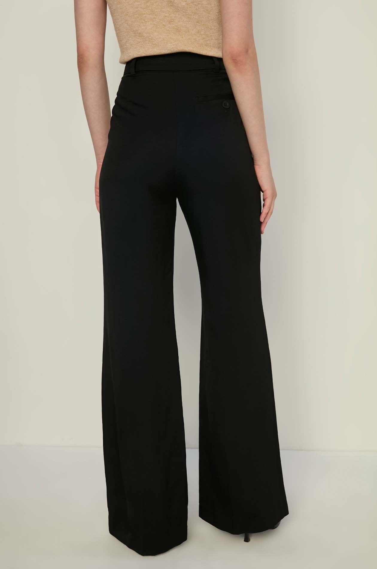 BLACK FLARED PANTS