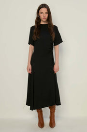 SHORT SLEEVE MAXI DRESS