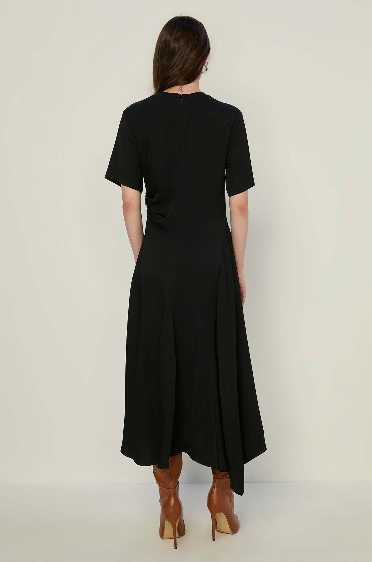 SHORT SLEEVE MAXI DRESS