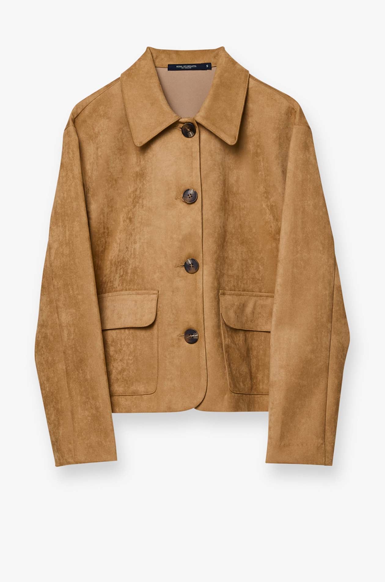 BUTTON-UP SUEDE JACKET