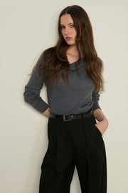 LONG SLEEVE KNITTED TOP