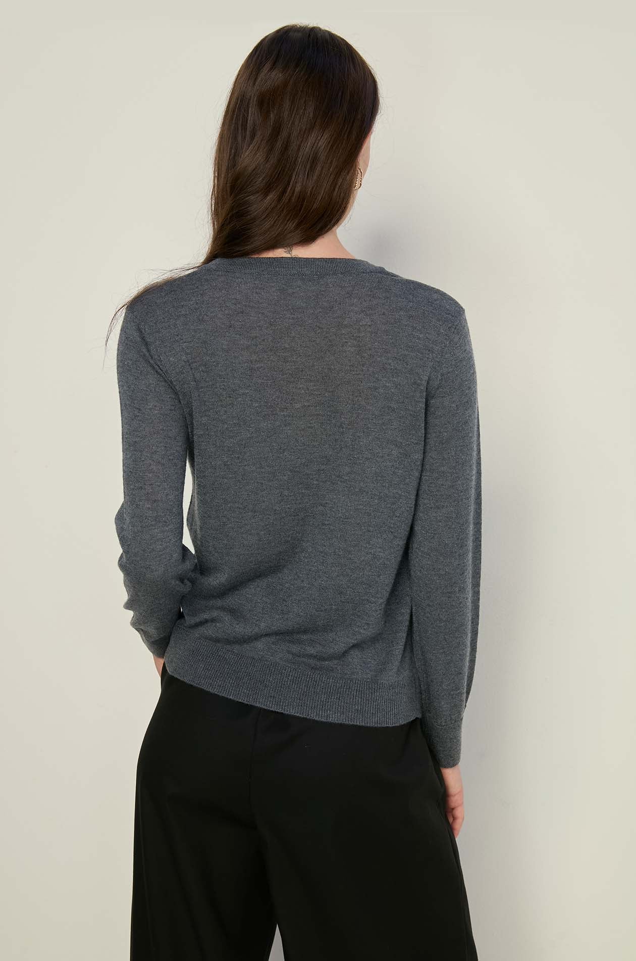 LONG SLEEVE KNITTED TOP