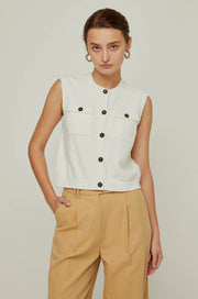 POCKET KNITTED VEST