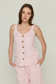 SLEEVELESS CROPPED VEST